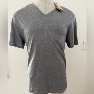 BOSS ORANGE Heather Gray V-Neck Tee